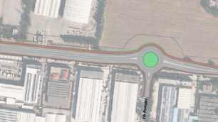 La nuova rotatoria di viale Sicilia a Monza